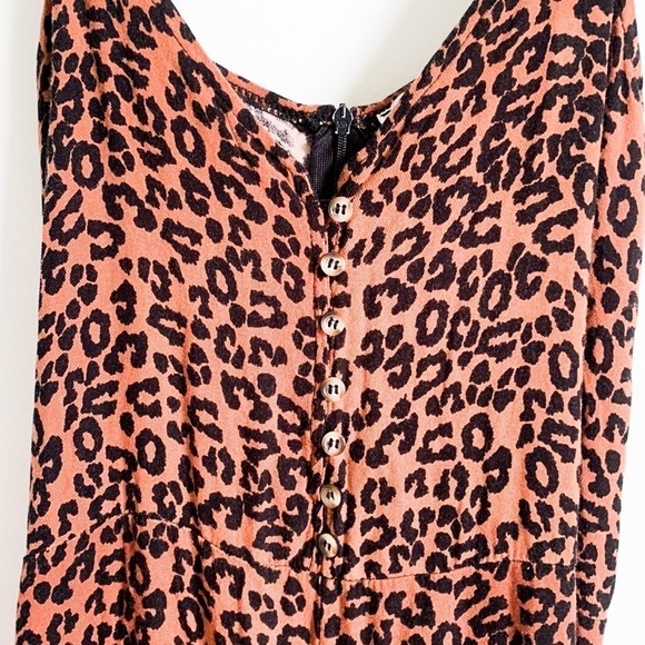 American Eagle Outfitters Leopard Animal Print Cropped Jumpsuit XS - Picture 9 of 15
